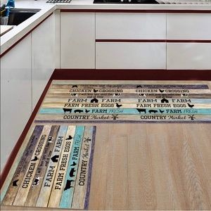 COPY - Farmhouse Kitchen Rugs and Mats 2 PCS, Absorbent Microfiber Kitchen Mat …